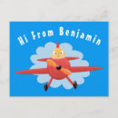 Suche nach cartoon flugzeug postkarten Luftfahrt