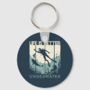 Suche nach weg auf wasser schlüsselanhänger Taucher