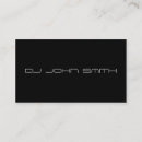 Suche nach ich bin ihr dj visitenkarten Schwarz