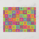 Suche nach bunte quadrate postkarten Muster