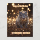 Suche nach wombats postkarten Frau