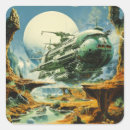 Suche nach vintage science fiction aufkleber Futuristisch