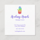 Suche nach heilung visitenkarten Massage