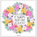 Suche nach ruhm ist aufkleber Blume