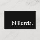 Suche nach billard visitenkarten Sport