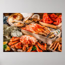 Suche nach abendessen poster Meeresfrüchte