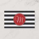 Suche nach schwarzweiss streifen visitenkarten Monogramm