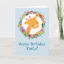 Suche nach giraffen geburtstag karten Dschungel