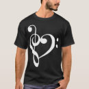 Suche nach bassschlüssel tshirts Herz