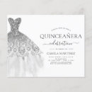 Suche nach weißes silber einladungen Quinceanera