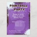 Suche nach paintball party einladungen Spritzer