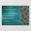 Suche nach pfauhochzeit einladungen Aquamarin