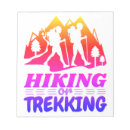 Suche nach draußen notizblock Wandern