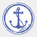 Suche nach vintager anker aufkleber Blau