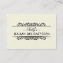 Suche nach delikatessen visitenkarten Boss