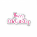 Suche nach 13 geburtstag aufkleber Geburtstagsticker