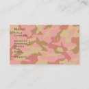 Suche nach rosa camouflage visitenkarten Tarnung