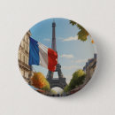 Suche nach paris eiffelturm buttons Französische flagge