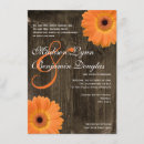 Suche nach orange gerbera einladungen Rustikal