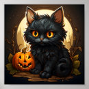 Suche nach retro halloween poster Katze