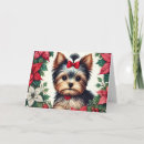 Suche nach yorkie christmas karten Welpe