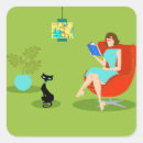 Suche nach katzen cartoon aufkleber Für sie