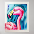 Suche nach rosa aquarell poster Flamingo