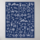 Suche nach zapfen poster Marineblau