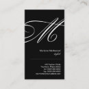 Suche nach monogramm m visitenkarten Stylist