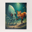Suche nach niedlicher fuchs puzzle Cartoon