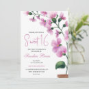 Suche nach rosa orchidee einladungen Aquarell