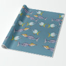 Suche nach bunte fische geschenkpapier Cartoon