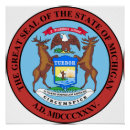 Suche nach michigan flagge poster Siegel