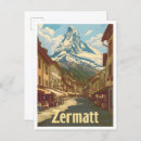 Suche nach zermatt postkarten Vintag