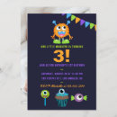 Suche nach monster laden ein einladungen Kindergeburt