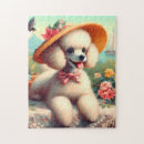 Suche nach niedliches vintages puzzle Welpe