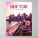 Suche nach new york travel poster Vintag