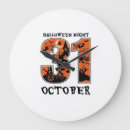 Suche nach halloween hexe wanduhren Kürbisdesigns