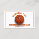 Suche nach basketball spieler visitenkarten Team