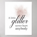 Suche nach rosa glitzern poster Für sie