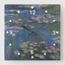 Suche nach wasserlilien poster wanduhren Monet
