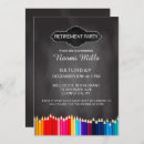 Suche nach farbiger bleistift einladungen Ruhestand