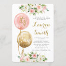 Suche nach rosa ballone einladungen Babydusche