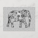 Suche nach grauer elefant postkarten Schwarz