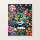 Suche nach katze und mond puzzle Sterne