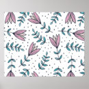Suche nach rosa blumenmuster poster Grün