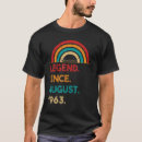 Suche nach legende seit 1963 tshirts August