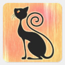 Suche nach vintage katze aufkleber Schwarz