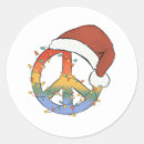 Suche nach frieden zeichen aufkleber Santa