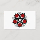 Suche nach pentagramm visitenkarten Rose